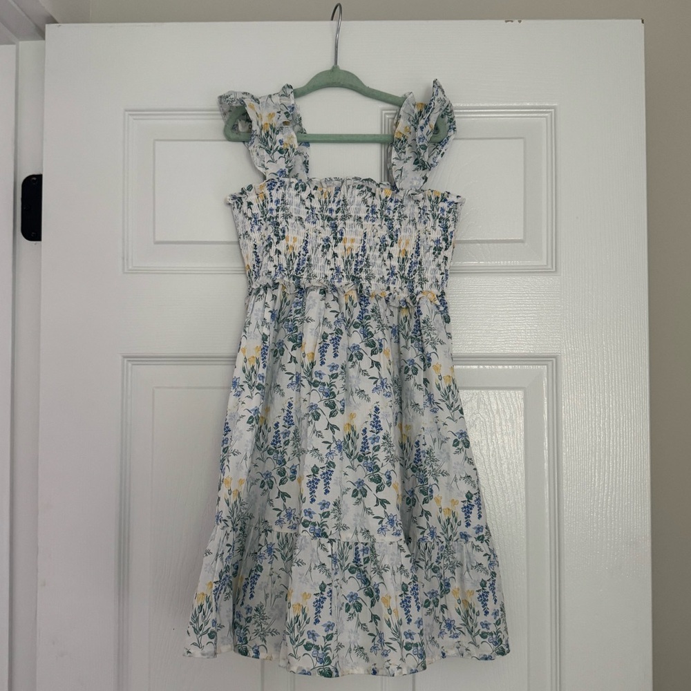 Janie and Jack Floral Kids Dress with Ruffle Straps